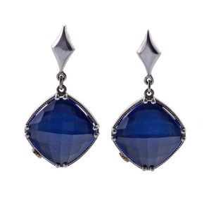 Tacori Sterling & Quartz Blue Earrings
